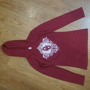 Oklahoma Sooners bling thermal hoodie top
